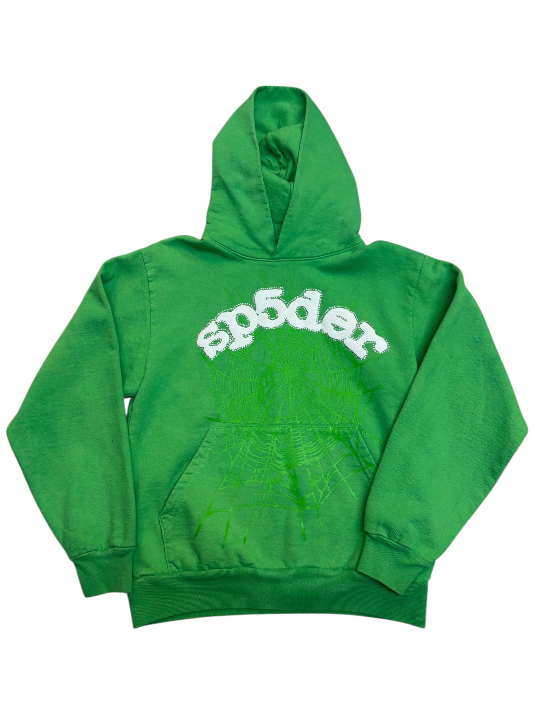 SP5DER HOODIE SLIME GREEN