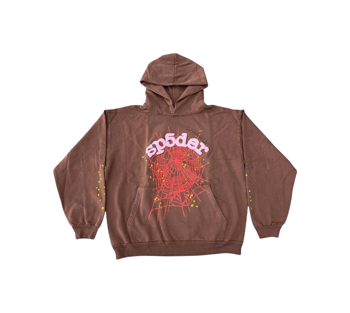 SP5DER HOODIE BROWN